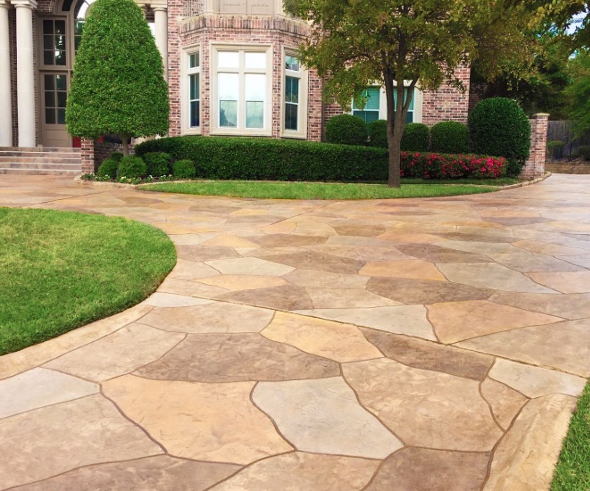 stamped concrete patio