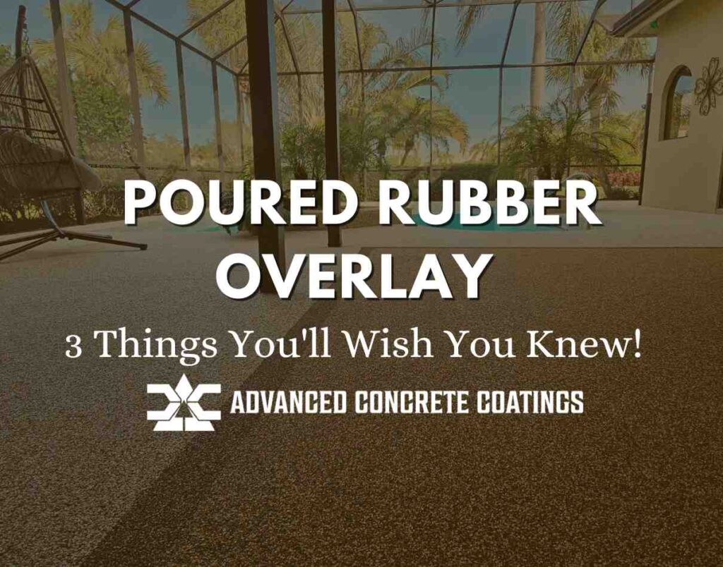 Poured rubber flooring