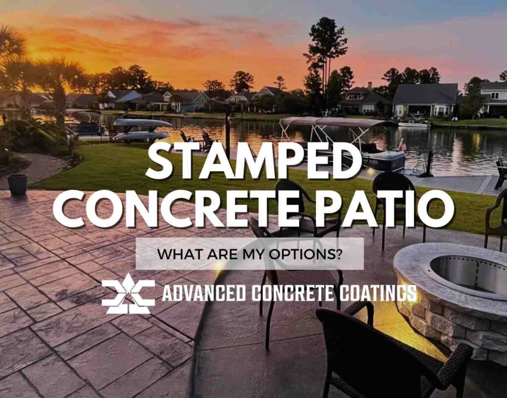 stamped concrete patio