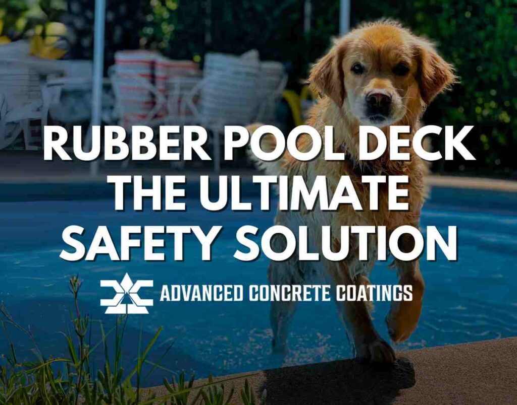 rubber pool deck
