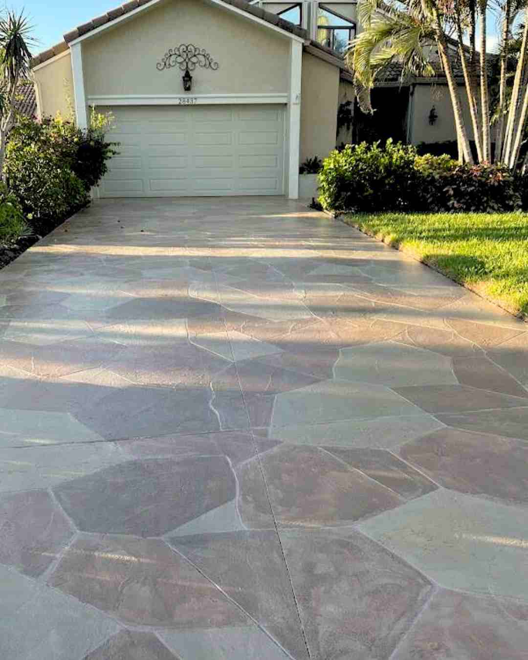 stamped concrete driveway fort myers bonita springs cape coral florida