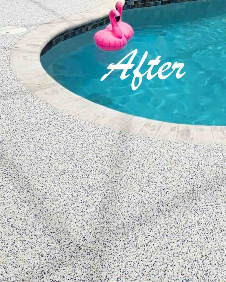 concrete resurfacing before and after
