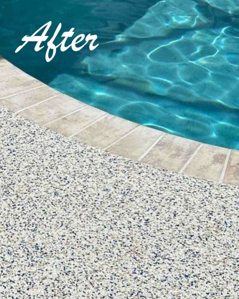 concrete resurfacing before and after