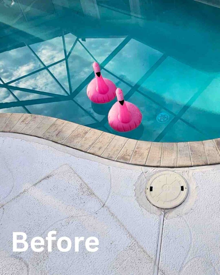 concrete resurfacing before and after