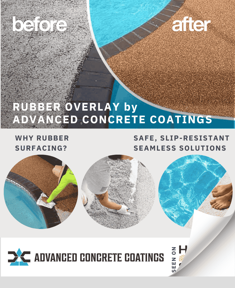 RUBBER CONCRETE OVERLAY