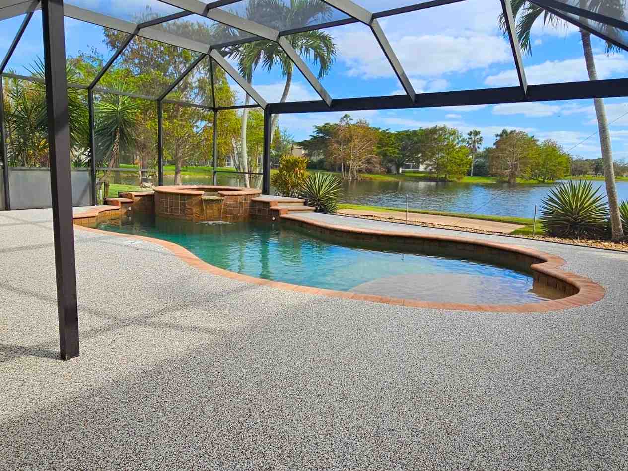 non slip pool deck babcock ranch concrete resurfacing