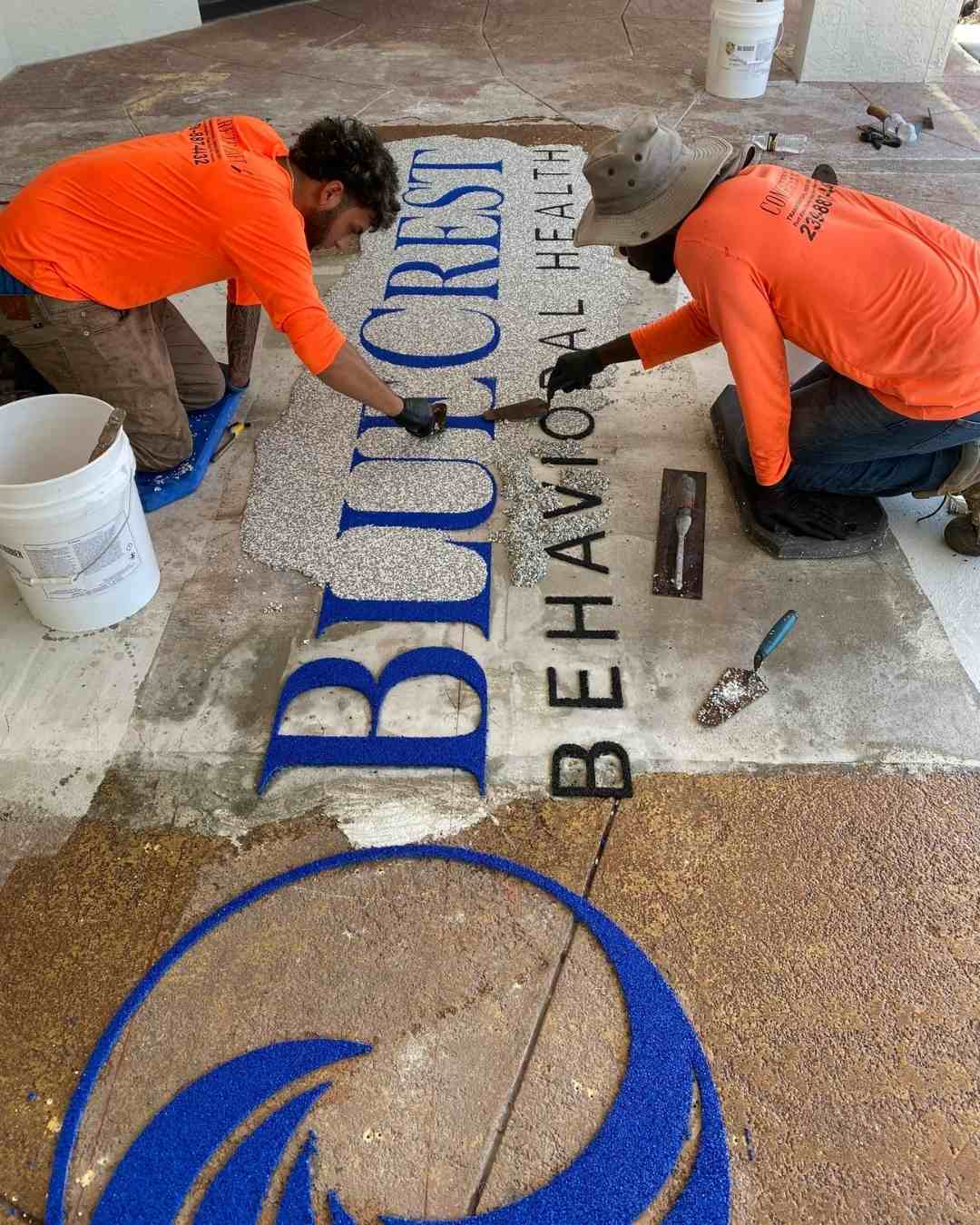 Blue Crest Behavioral Health concrete resurfacing